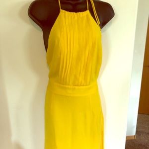 Banana Republic pleated halter dress